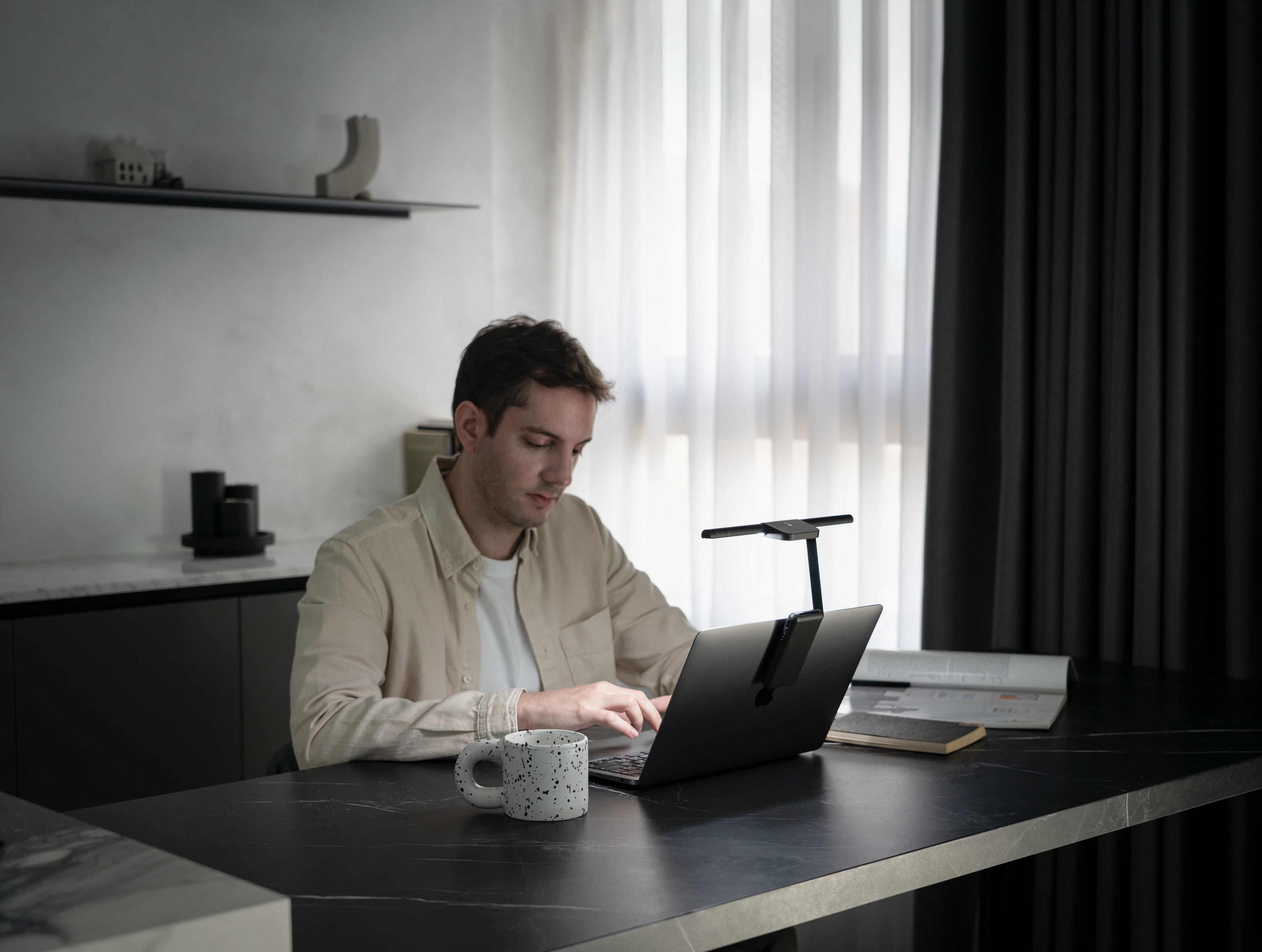 Professional writing workspace